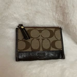 Coach Brown Coin Purse Wallet